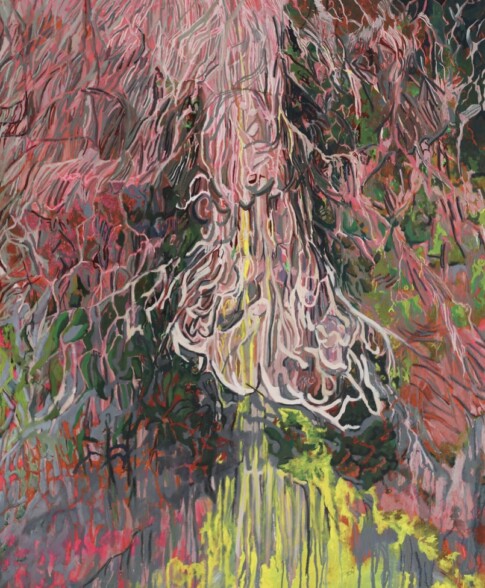 Chaos l'Inexorable 7B Inondations au Mexique en 2010 Huile sur toile 162cmx130cm 2013