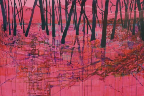 Chaos L'Inexorable L'Enfance d'Yvan 1 Tarkovski  Acrylique sur toile 195cmx130cm  2013