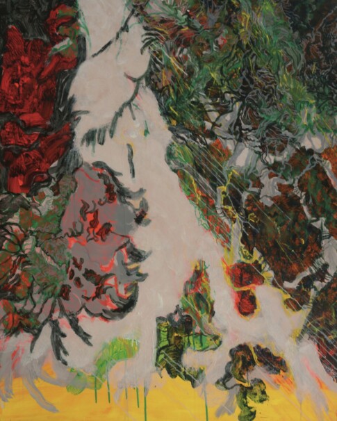 Chaos l'Inexorable 7C Inondations au Mexique en 2010 Acrylique sur toile 162cmx130cm 2013