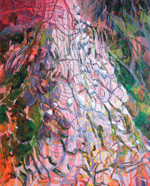 Chaos l'Inexorable 7A Inondations au Mexique en 2010 Acrylique sur toile 162cmx130cm 2013