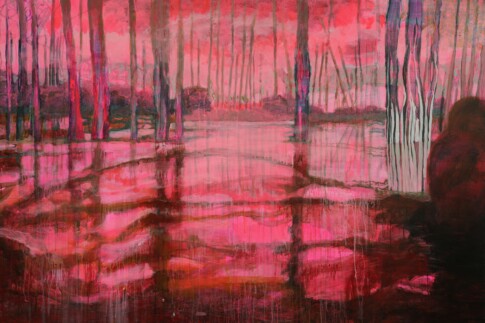 Chaos L'Inexorable L'Enfance d'Yvan 2 Tarkovski  Acrylique sur toile 195cmx130cm  2013