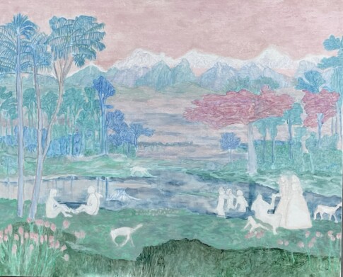Voyage en Arcadie 63 Détrempe, huile sur toile 2026
