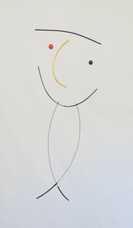 Drôle de bouille, 
hauteur : 30 cm - vendu