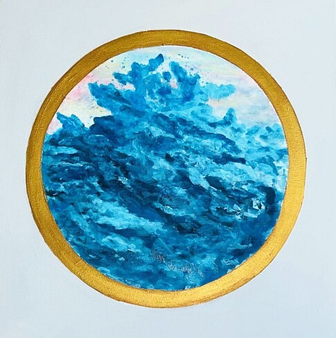 Océan - Acrylique sur toile - 40 x 40 cm - Paris 2022