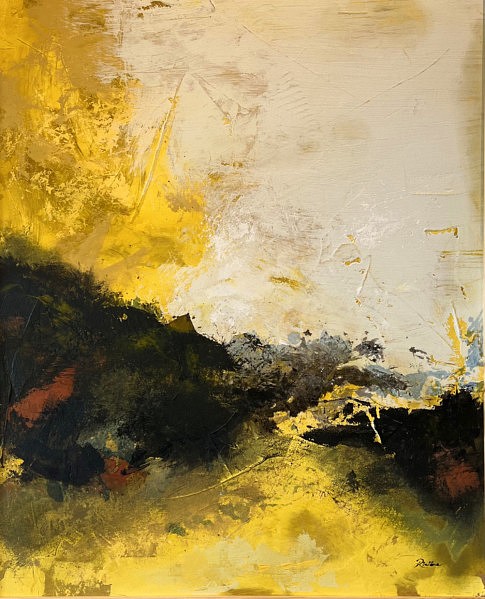 2022 - Premier chemin, 72x89
huile, acrylique support médium