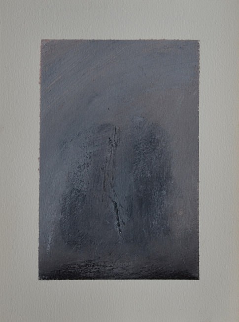 Des ombres au tableau. Thinking of Morandi 5. Acrylique, pastel sur papier, 18 x 24 cm.